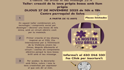 Portada E-tèxtils fes brillar el teu missatge 25 N