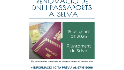 Portada Expedició i renovació de DNI i Passaports a Selva