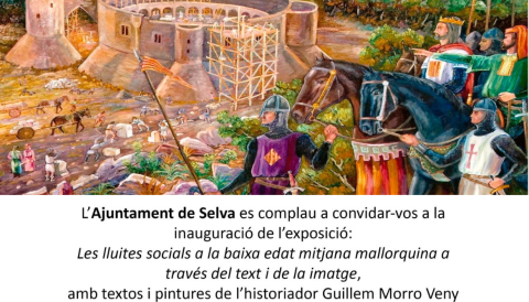 Portada Inauguració de l'exposició "Les lluites socials a la baixa edat mitjana mallorquina a través del text i de la imatge"