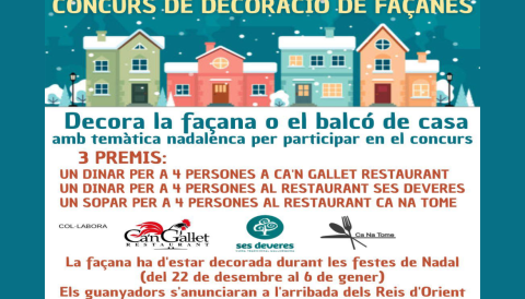 Portada Concurs de decoració de façanes per Nadal 2025/26 a Caimari