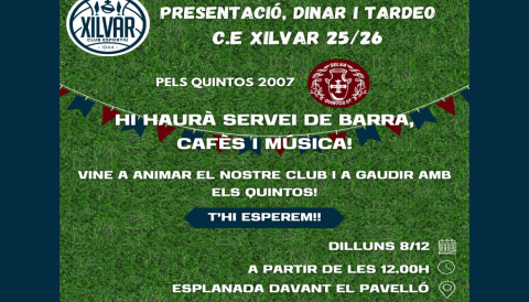 Portada Presentació, dinar i tardeo pels Quintos 2007