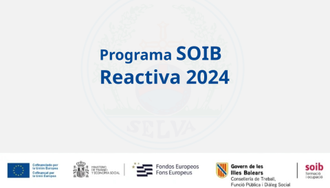 Portada Projecte SOIB Reactiva 2024 a l'Ajuntament de Selva