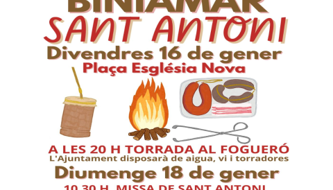 Portada Sant Antoni a Biniamar 2026