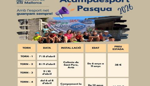 Portada Acampaesport Pasqua 2026