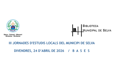 Portada Bases III Jornades d'estudis locals del municipi de Selva