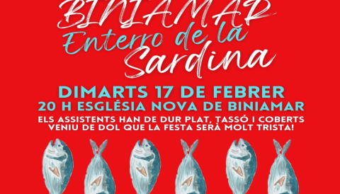 Portada Enterro de sa Sardina a Biniamar 2026
