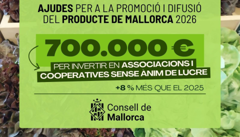 Portada Ajudes per a la promoció i difusió del producte de mallorca 2026