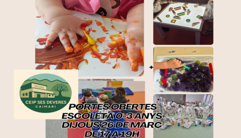 Portada Portes obertes CEIP Ses Deveres