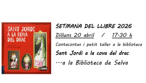 Portada "Sant Jordi a la cova del drac" - Setmana del llibre 2026