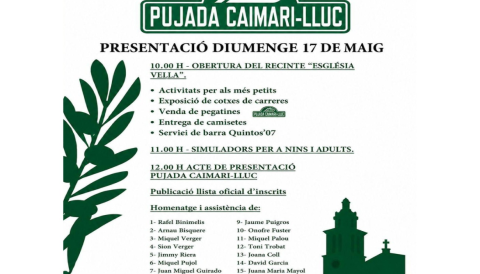 Portada Presentació pujada Caimari-Lluc 2026