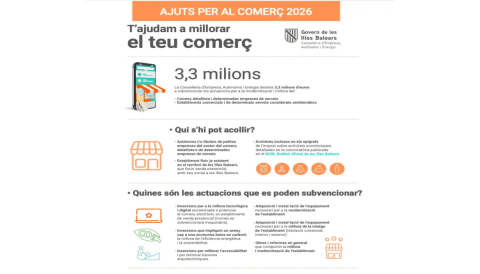 Portada Ajuts per al comerç 2026