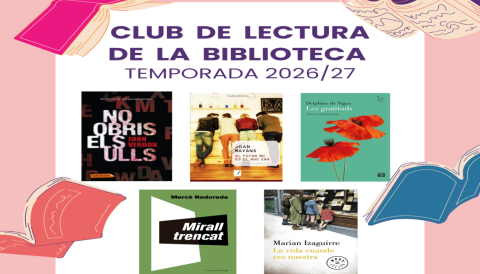 Portada Club de lectura de la Biblioteca Temporada 2026-27